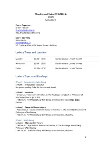 Lecture Times and Location Lecture Topics and Readings