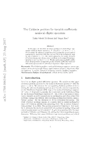 The Calderón Problem for Variable Coefficients Nonlocal Elliptic Operators