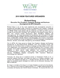 W2W 2010 Speaker Bios