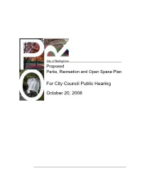 2008 PRO Plan Update Chapter 0 Table of Contents