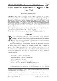 Five Limitations: Political Science Applied to the Non-West