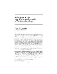 Synchrony in the New World: an Example of Archaeoethnology