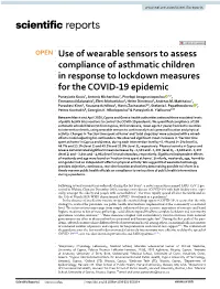 Use of Wearable Sensors to Assess Compliance of Asthmatic