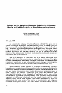 Artisans and the Marketing of Ethnicity: Globalization, Indigenous Identity, and Nobility Principles in Micro-Enterprise Development