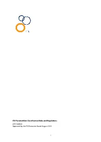 ITU Paratriathlon Classification Rules and Regulations 2013 Edition Approved by the ITU Executive Board August 2013