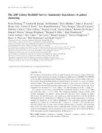 Luminosity Dependence of Galaxy Clustering