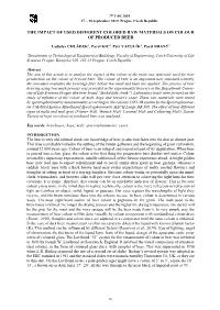The Impact of Used Different Colored Raw Materials on Colour of Produced Beer