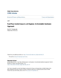 Fuel Flow Control Issue in Jet Engines: an Evolvable Hardware Approach