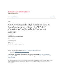 Gas Chromatography-High Resolution Tandem Mass Spectrometry Using