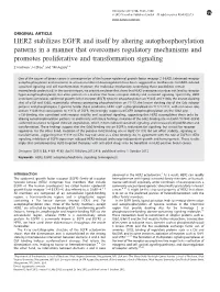 HER2 Stabilizes EGFR and Itself by Altering Autophosphorylation Patterns in a Manner That Overcomes Regulatory Mechanisms and Pr