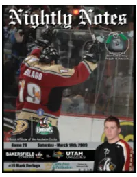 Nightly Notes Vs Utah 03 14 2009.Indd