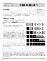 Selection Sort