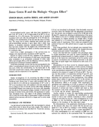 Janus Green B and the Biologic "Oxygen Effect"