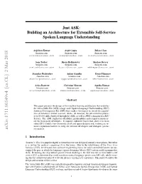 Just ASK: Building an Architecture for Extensible Self-Service Spoken Language Understanding