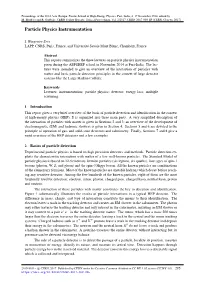 Particle Physics Instrumentation