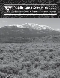 Public Land Statistics 2020 U.S