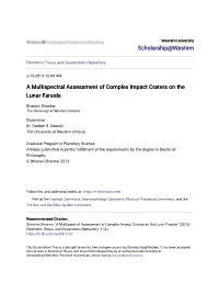 A Multispectral Assessment of Complex Impact Craters on the Lunar Farside