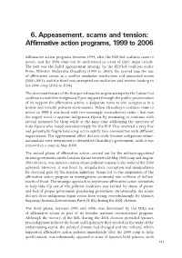Affirmative Action Programs, 1999 to 2006