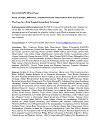 Astro2020 APC White Paper Panel on Radio