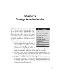 Chapter 6 Storage Area Networks