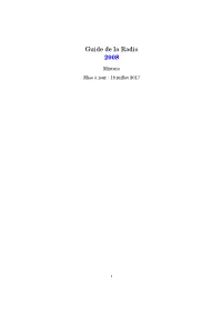 Guide De La Radio 2008