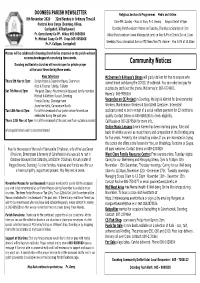 Newsletter 8Th November 2020
