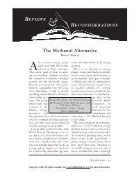The Methanol Alternative Robert Zubrin