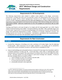 20171 Minimum Design and Construction Requirements