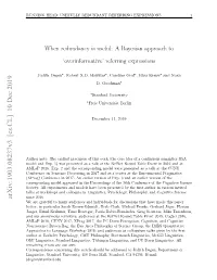 A Bayesian Approach to 'Overinformative' Referring Expressions