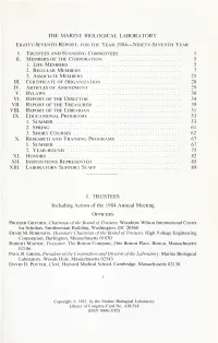The Biological Bulletin, to Be Published in June of 1985
