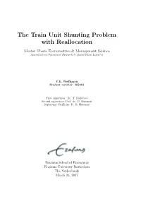 The Train Unit Shunting Problem with Reallocation
