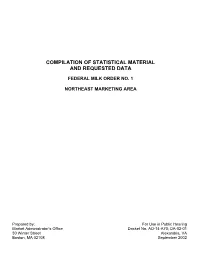 Compilation of Statistical Material and Requested Data