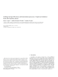 Linking Energy Efficiency and Innovation Practices Empirical