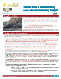Source Rock & Geochemistry of the Atlantic Margins