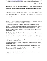 Type II Alveolar Cells with Constitutive Expression of MHCII and Limited Antigen