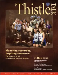 Honoring Yesterday, Inspiring Tomorrow