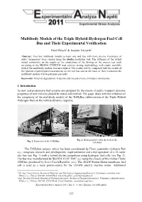 Multibody Models of the Triple Hybrid Hydrogen Fuel Cell Bus and Their Experimental Verification