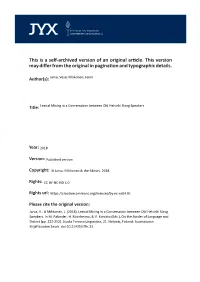 Please Cite the Original Version: Jarva, V., & Mikkonen, J