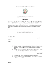 Scheduled Castes and Scheduled Tribes