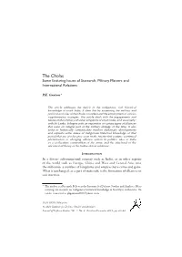 The Cholas: Some Enduring Issues of Statecraft, Military Matters and International Relations