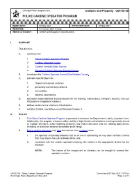 Uniform and Property U04-02-05 POLICE CARBINE OPERATOR PROGRAM