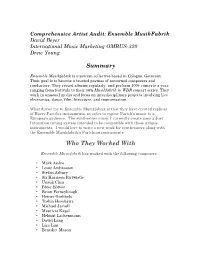 L04 Comprehensive Artist Audit