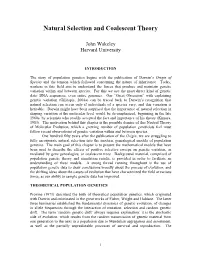 Natural Selection and Coalescent Theory