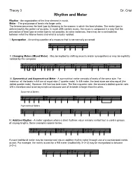 Rhythm and Meter