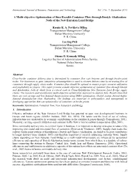 A Multi-Objective Optimization of Sino-Kazakh Container Flow Through Dostyk-Alashankou Node of the New Eurasian Land Bridge