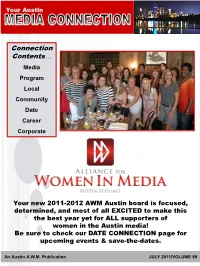 Awm July Newsletter 2011