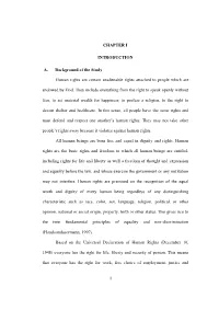 CHAPTER I INTRODUCTION A. Background of the Study Human