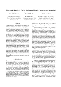 Inharmonic Speech: a Tool for the Study of Speech Perception and Separation∗
