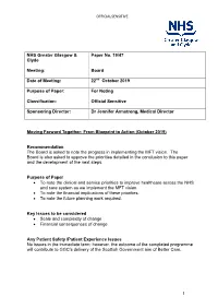 NHS Greater Glasgow & Clyde Paper No. 19/47 Meeting