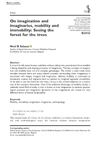 On Imagination and Imaginaries, Mobility and Immobility